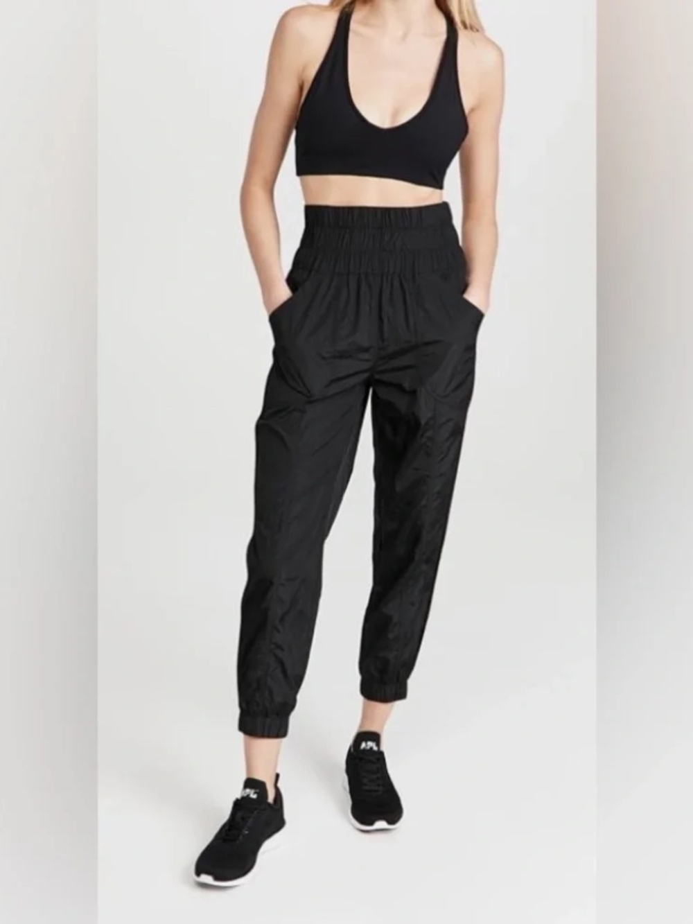 Free People Movement Way Home Joggers in Black Size XS